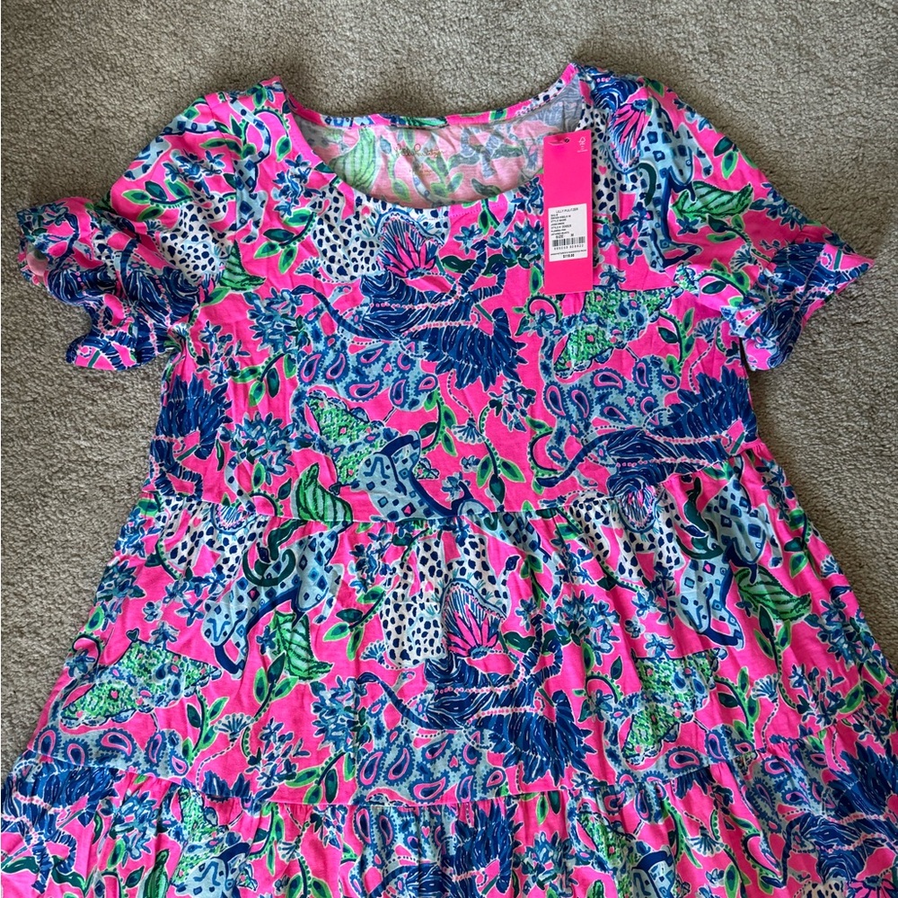 Lilly Pulitzer Jodee Swing Dress - untamed hearts - Medium